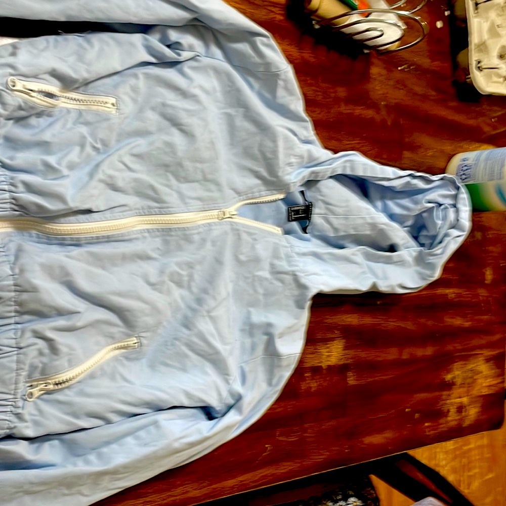 Cropped zip up jacket